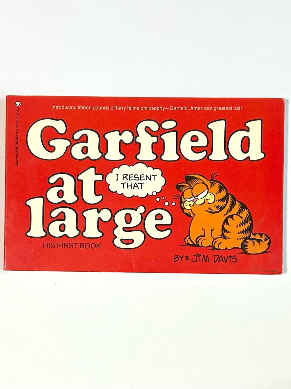 4/$20 Vintage 1980 Garfield At Large His First Book Softcover Book Jim Davis